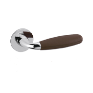 CLUB Door Handle - Brass - Bright Chrom